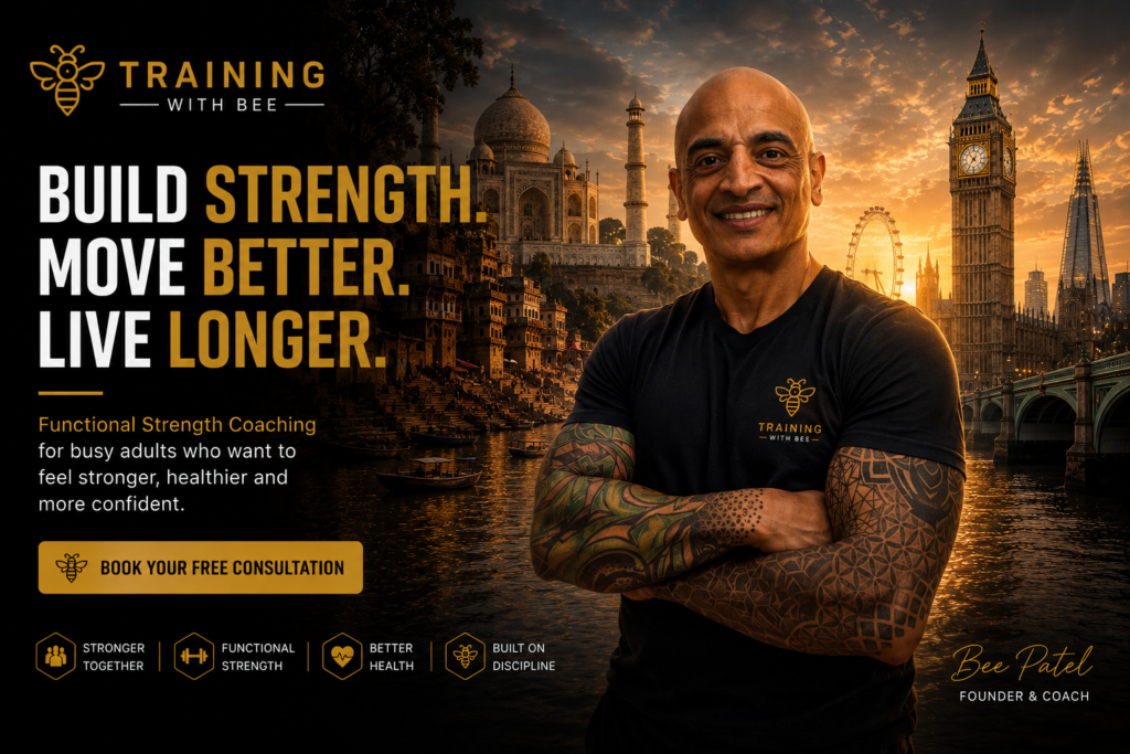 training with bee – hero banner v1